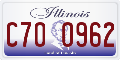 IL license plate C700962