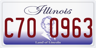 IL license plate C700963