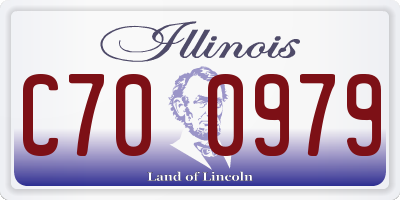 IL license plate C700979
