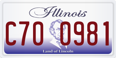 IL license plate C700981