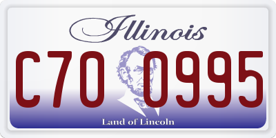 IL license plate C700995