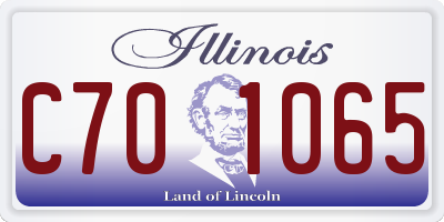 IL license plate C701065