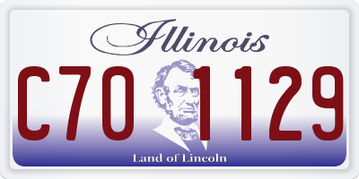 IL license plate C701129