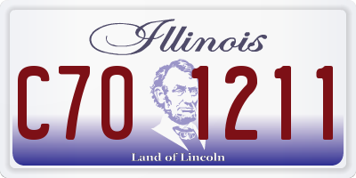 IL license plate C701211