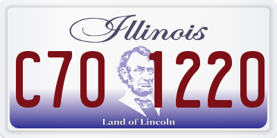 IL license plate C701220
