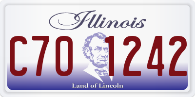 IL license plate C701242