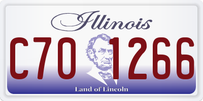 IL license plate C701266