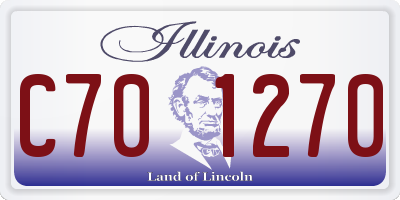 IL license plate C701270