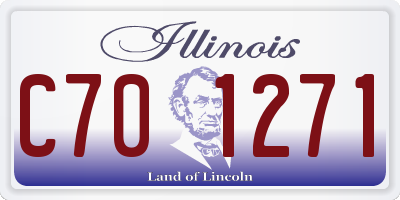 IL license plate C701271