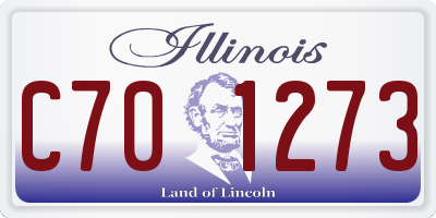 IL license plate C701273