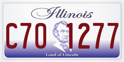 IL license plate C701277