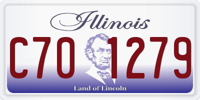 IL license plate C701279
