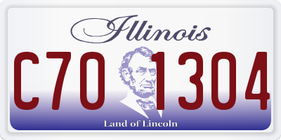IL license plate C701304