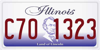 IL license plate C701323