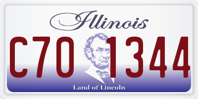 IL license plate C701344