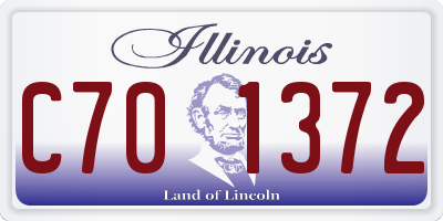IL license plate C701372