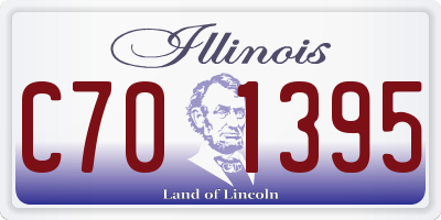 IL license plate C701395