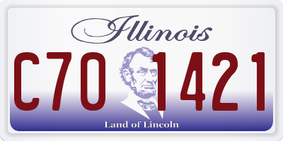 IL license plate C701421