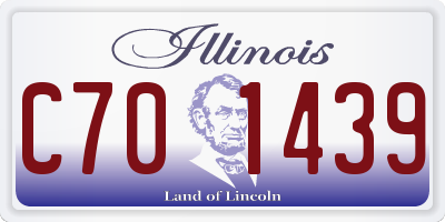 IL license plate C701439