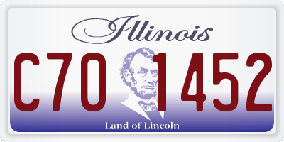 IL license plate C701452