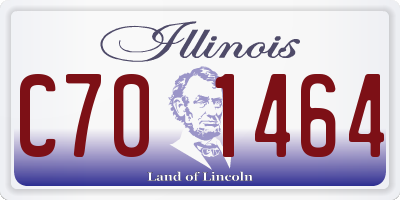 IL license plate C701464