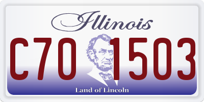 IL license plate C701503