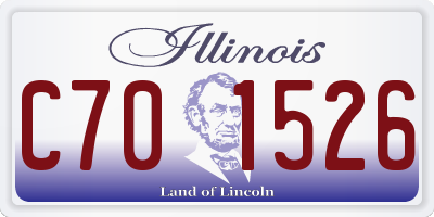 IL license plate C701526