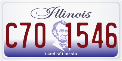 IL license plate C701546