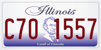 IL license plate C701557
