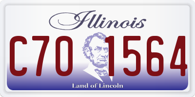 IL license plate C701564