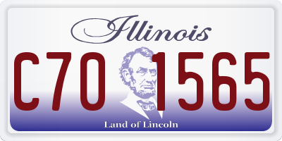 IL license plate C701565