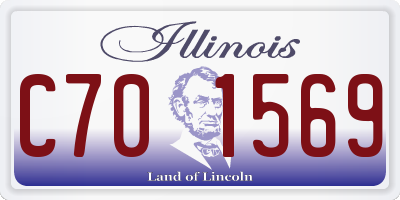 IL license plate C701569