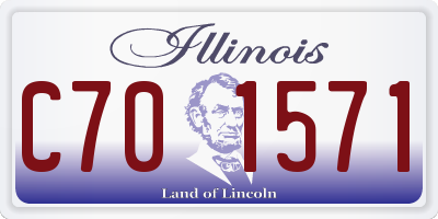 IL license plate C701571