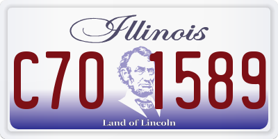 IL license plate C701589