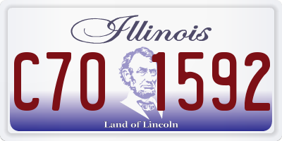 IL license plate C701592