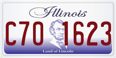 IL license plate C701623