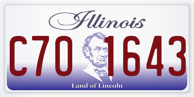 IL license plate C701643