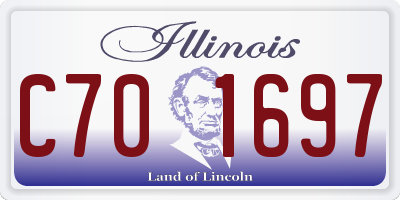 IL license plate C701697