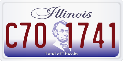 IL license plate C701741