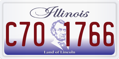 IL license plate C701766
