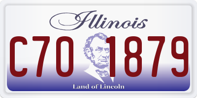 IL license plate C701879