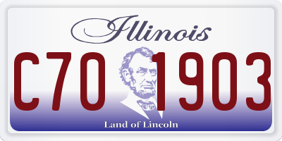 IL license plate C701903