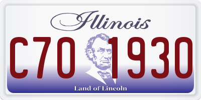 IL license plate C701930