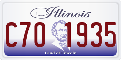 IL license plate C701935
