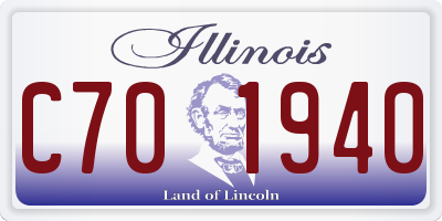 IL license plate C701940