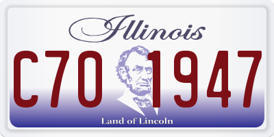 IL license plate C701947
