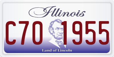 IL license plate C701955