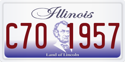 IL license plate C701957