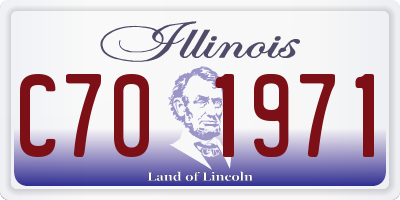IL license plate C701971