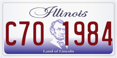 IL license plate C701984